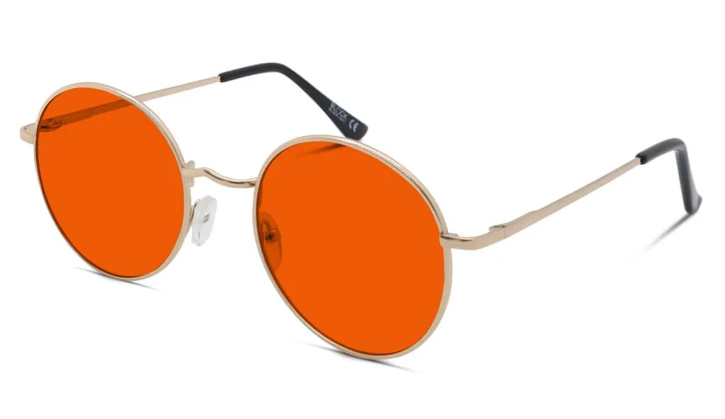 NightFall Elton Blue Blocking Glasses - Gold - Readers